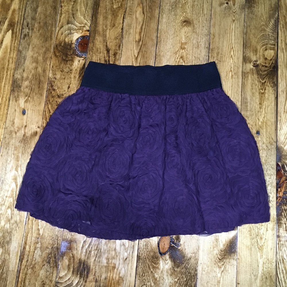 Purple flower skirt